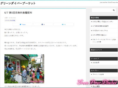 ワードプレスで作ったブログ